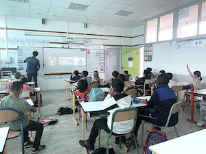 Agrandir l'image de Théo-Txomin Quirce en classe de CM1 pour un exposé sur l’archéologie et les missions de l’archéologue