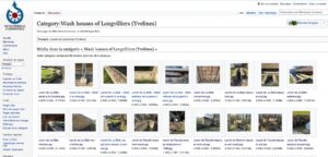 La catégorie des lavoirs de Longvilliers sur Wikimédia Commons, accessible en licence libre / CC0