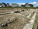 Murs de la Villa du Domaine archéologique de Mané-Véchen situé sur la commune de Plouhinec en France