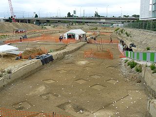 Fouilles préventives de l'INRAP sur une occupation Mésolithique à Paris XVe sur le futur emplacement du SYCTOM