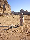 Geophysical survey in 2005 at Wadi Rum using ground-penetrating radar